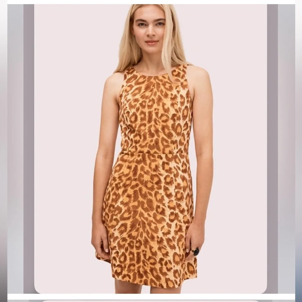 Kate Spade Ladies Size Small Animal Print Casual Dresss